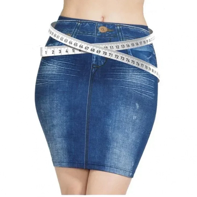 Φούστα Τζιν ελαστική χωρίς κουμπιά Trim n Slim Skirt - One Size