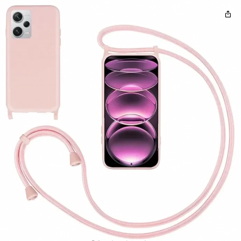 Back Cover Σιλικόνης με Λουράκι Ροζ (Samsung Galaxy S23 FE)