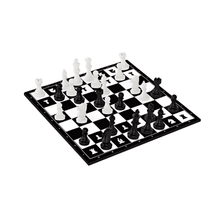 Αναδιπλούμενο παιχνίδι σκάκι 28x28cm SDS-26811 άσπρο/μαύρο