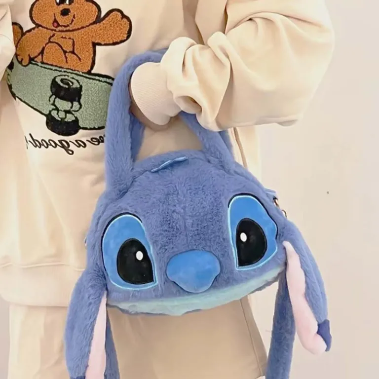 Λούτρινη Τσάντα Χειρός/Χιαστί Stitch 30cm 86443